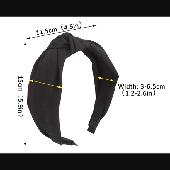 NEW Wide Top Knot Hair Bands - Picture 3 of 11